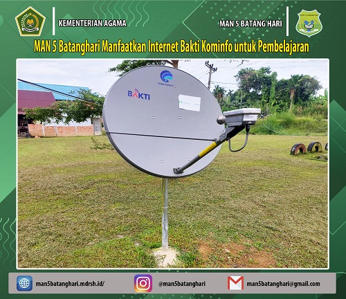 MAN 5 Batanghari Manfaatkan Internet Bakti Kominfo untuk Pembelajaran