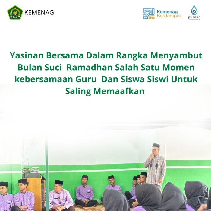 MAN 5 Batang Hari Gelar Yasinan Jumat Bersama Sambut Bulan Suci Ramadan 1447 H
