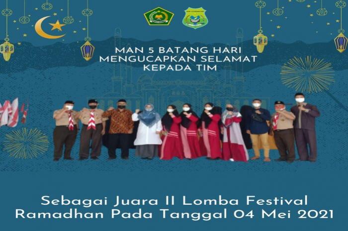 SELAMAT TIM SYARHIL QURâ€™AN MAN 5 BATANG HARI JUARA II LOMBA FESTIVAL RAMADHAN DI KWARCAB BATANG HARI