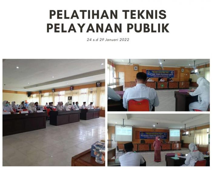 KEPALA MAN 5 BATANG HARI TUGASKAN 1 ORANG PEGAWAI UNTUK MENGIKUTI PELIHAN TEKNIS PELAYANAN PUBLIK