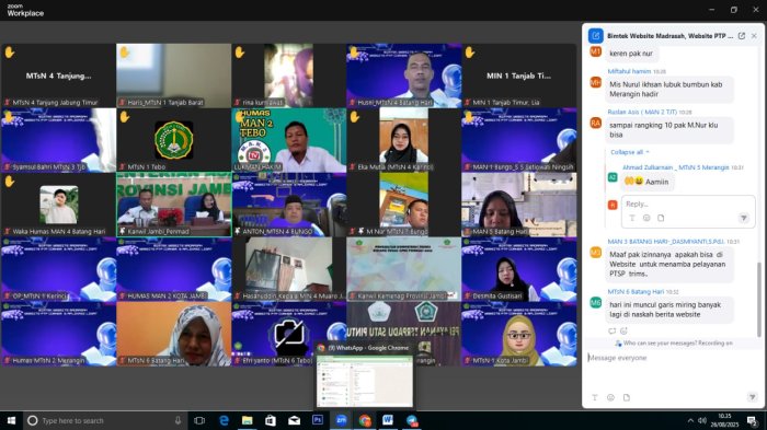 Operator MAN 5 Batang Hari Ikuti Bimtek Pengelolaan Website