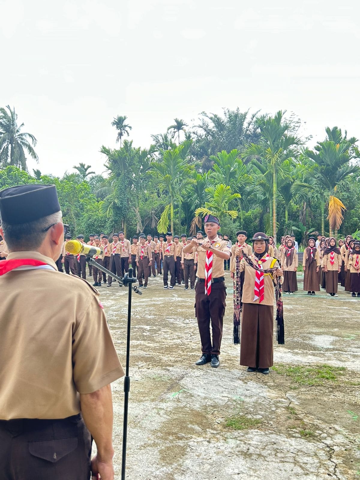 MAN 5 Batang Hari Gelar Kegiatan Penerimaan Tamu Ambalan, Tumbuhkan Karakter dan Semangat Kebersamaan