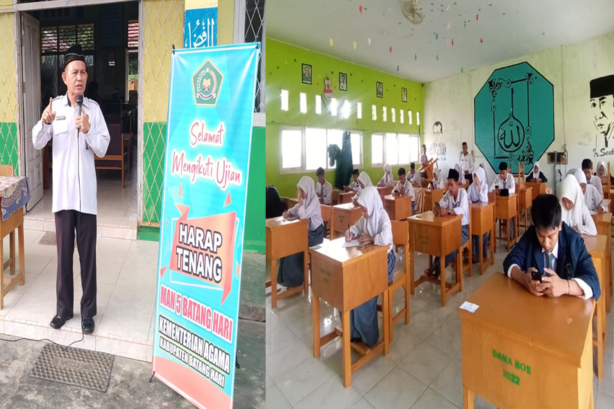 MAN 5 Batanghari laksanakan Penilaian Akhir Semester Genap Tahun Pelajaran 2023/2024 Berbasis Android
