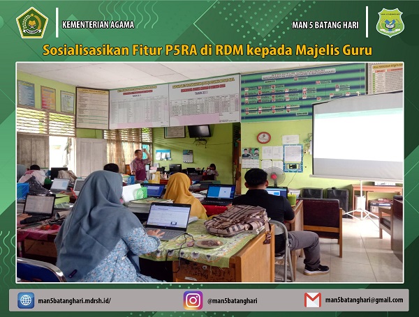 Sosialisasikan Fitur P5RA di RDM kepada Majelis Guru