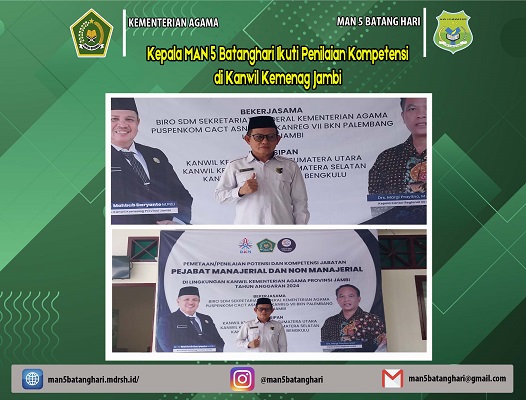 Mantapkan Kompetensi, Kepala MAN 5 Batanghari Ikuti Penilaian Potensi