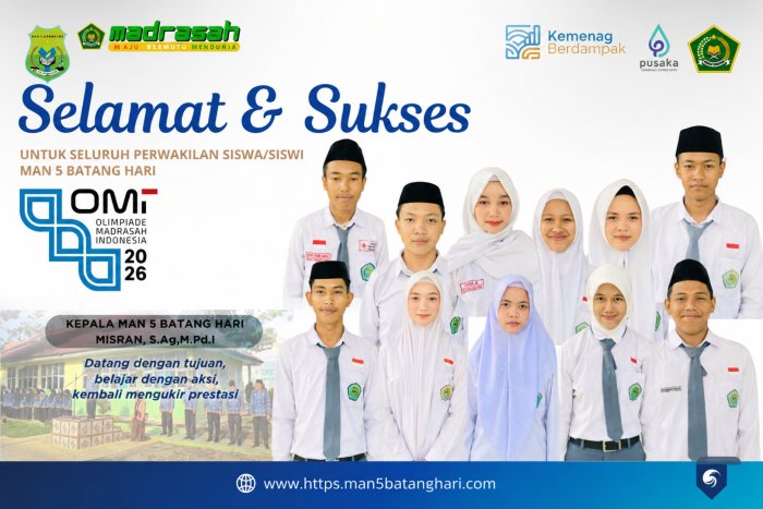 Peserta OMI MAN 5 Batang Hari Siap Mengikuti Lomba Tingkat Kabupaten Batang Hari